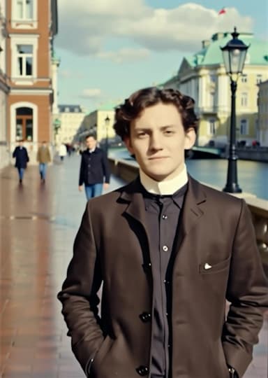 Оживлённое фото дедушки — результат после обработки нейросетью SyncPhoto