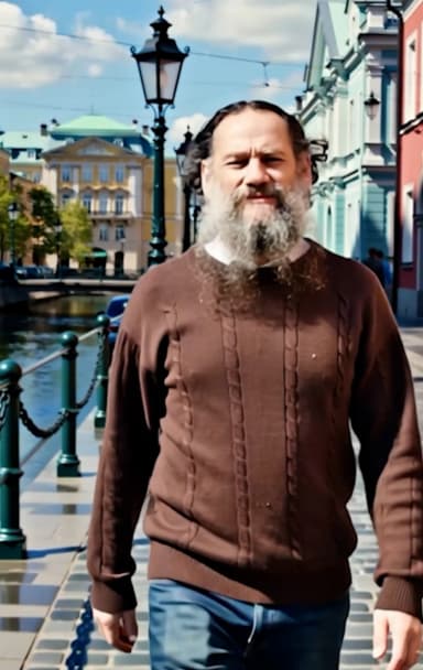 Оживить фото Толстого нейросетью — исходная фотография до обработки