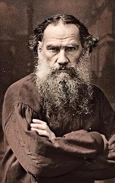 Оживлённое фото Толстого нейросетью — результат после обработки SyncPhoto